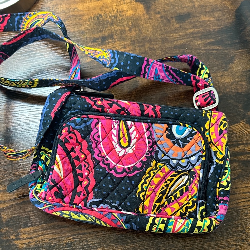 Vera Bradley Little Hipster Midnight Paisley Crossbody
